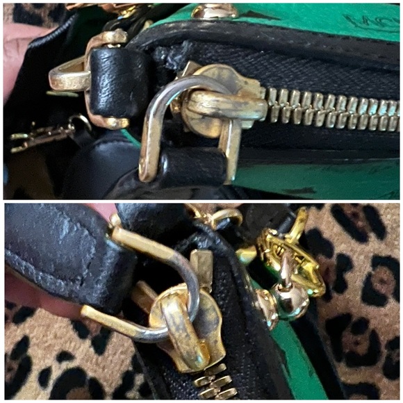 ✅PRICE FIRM✅AUTHENTIC MCM Green Pouch. SUPER RARE🔥 - Picture 9 of 15